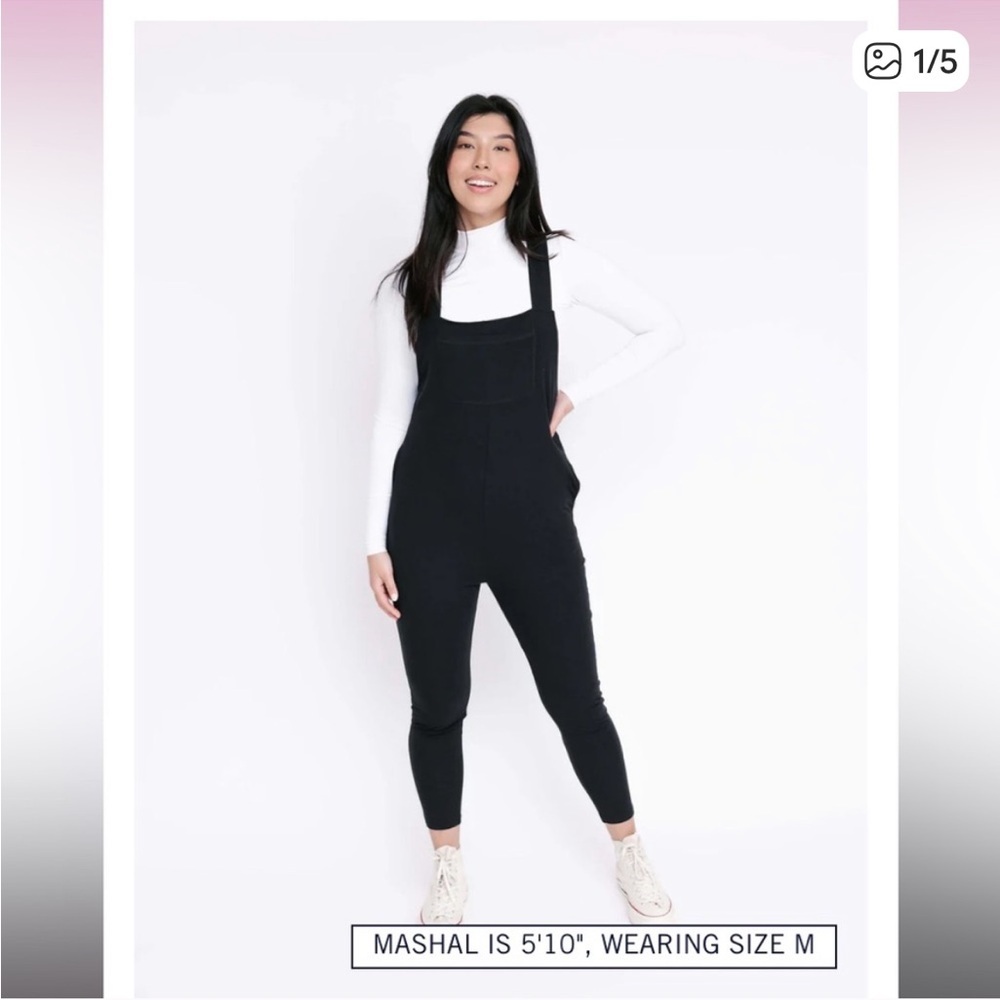 Smash + Tess Loungewear Mom Uniform Comfy Classic Black Romperall Jumpsuit M